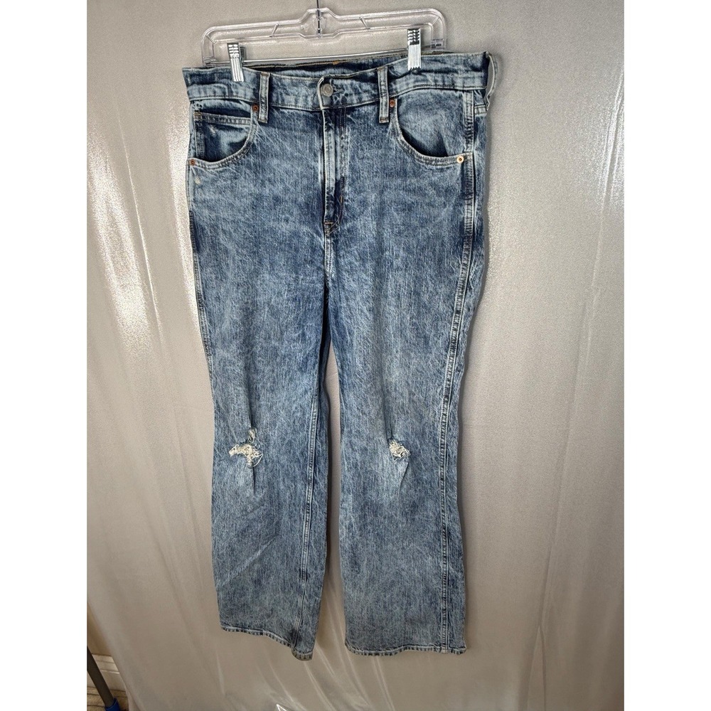 GAP Denim Women Vintage High Rise Flare Light Wash Blue Jeans 5-Pocket Design
